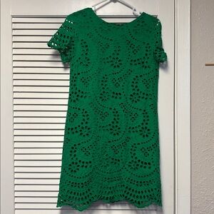 Preston & York Vibrant Green Eyelet Dress